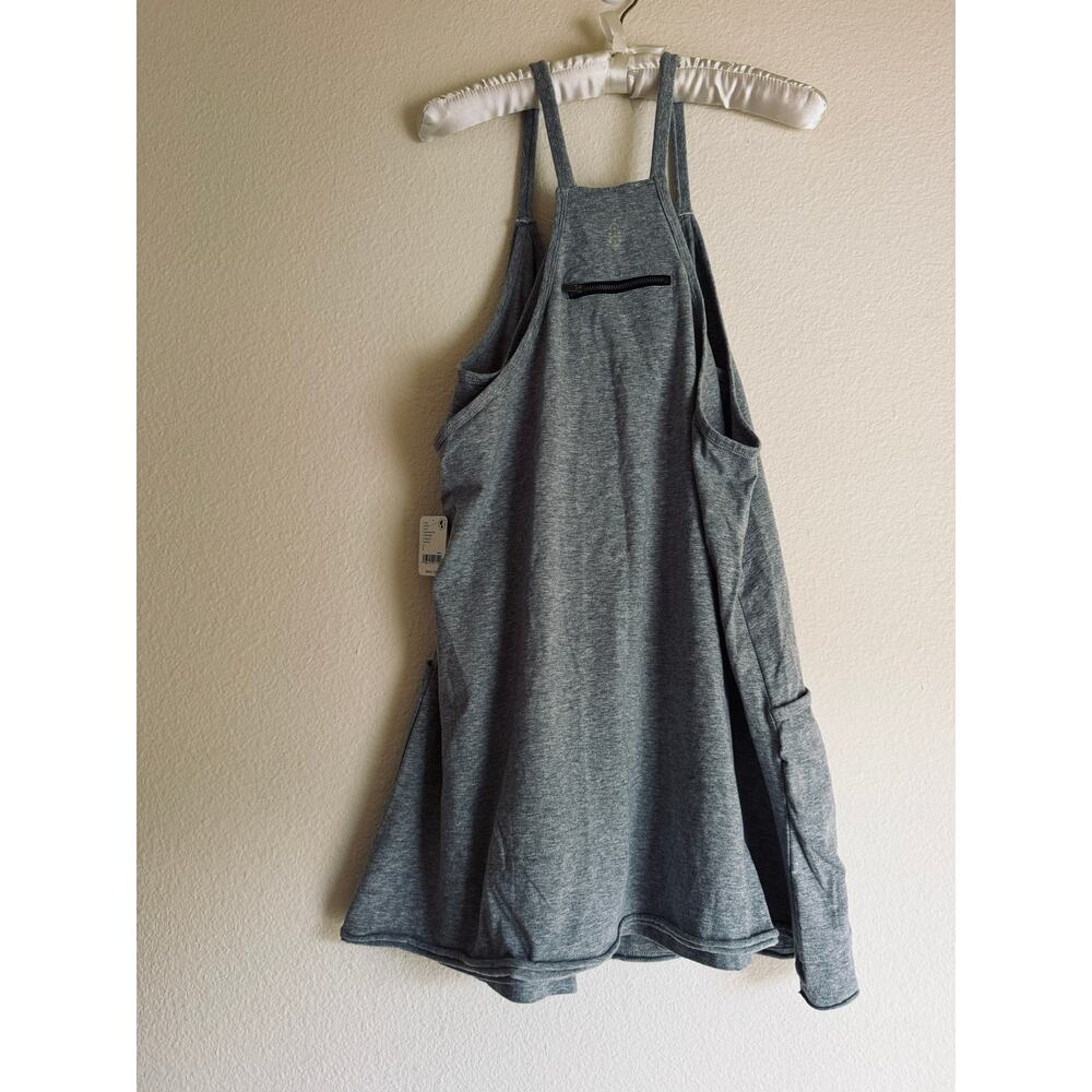 NWT Free People Movement Hot Shot Mini Dress Heather Grey LARGE - Picture 4 of 6